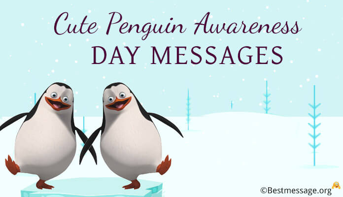 Cute Penguin Awareness Day Messages | Penguin Love Quotes
