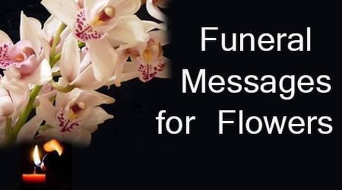 Funeral Messages for Flowers