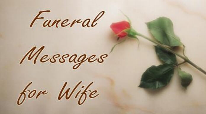 Wife Funeral Messages