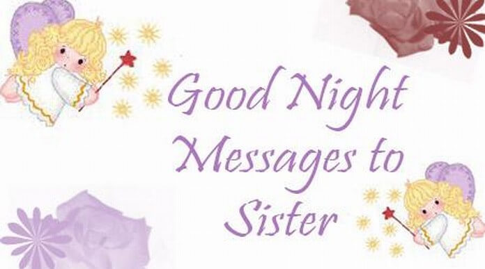 Good Night Wishes for Sister