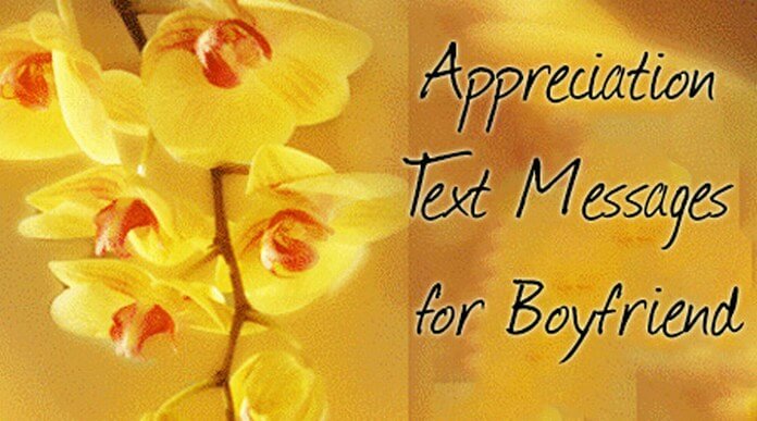 Boyfriend Appreciation Text Messages