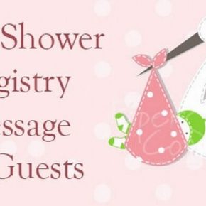 Baby Shower Registry Message to Guests
