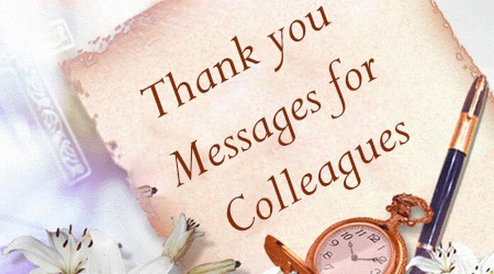 Thank you Messages for Colleagues