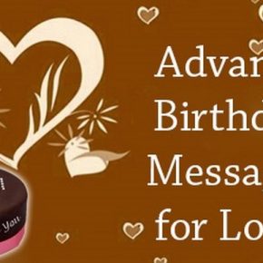 Advance Birthday Messages