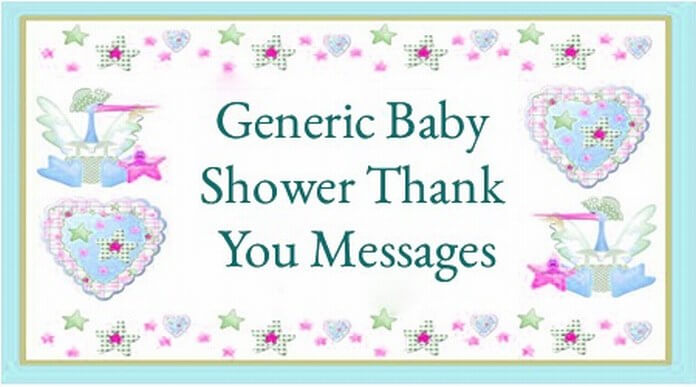 Generic Baby Shower Thank You Messages
