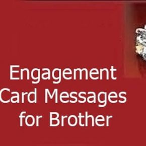 Engagement Card Messages for Brother