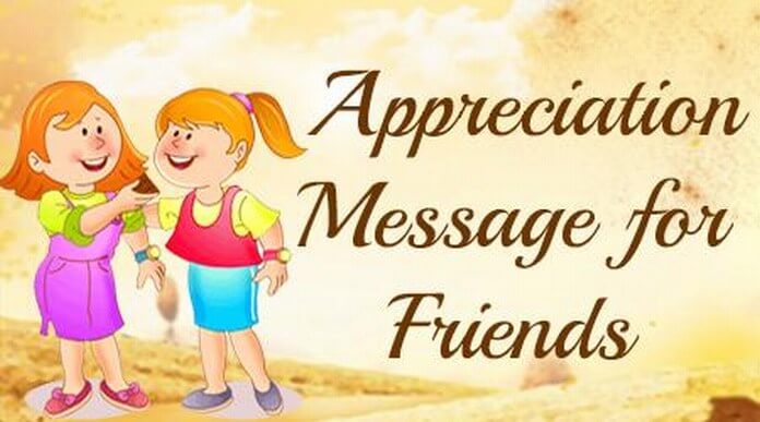 friends appreciation text message