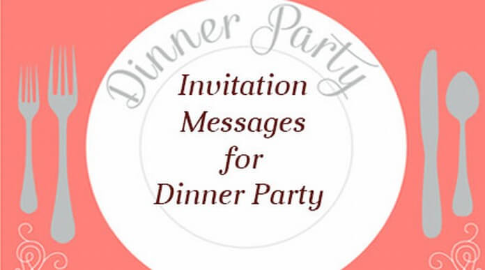 invitation for dinner sms