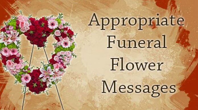 Appropriate Funeral Flower Messages