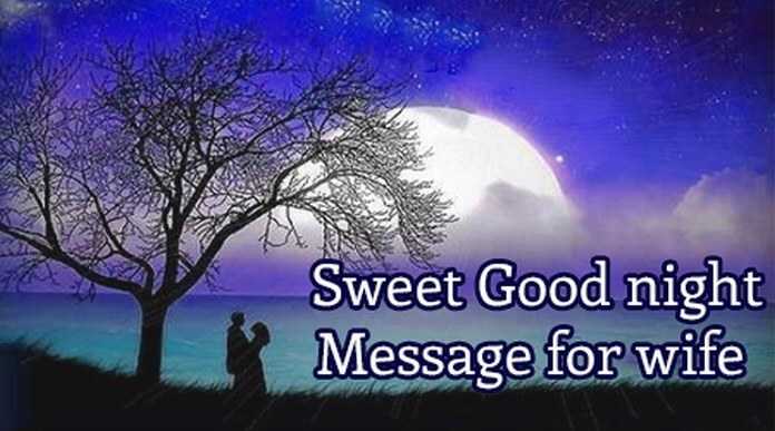 Sweet Good Night Text Message for Wife