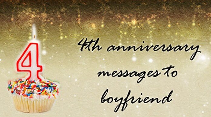 4th Anniversary Messages to Boyfriend