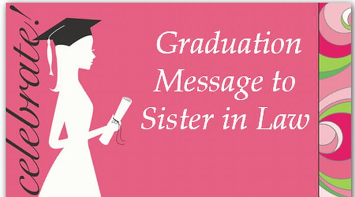 Graduation Message to Sister in Law