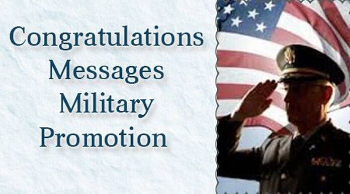 Congratulations Messages Military Promotion