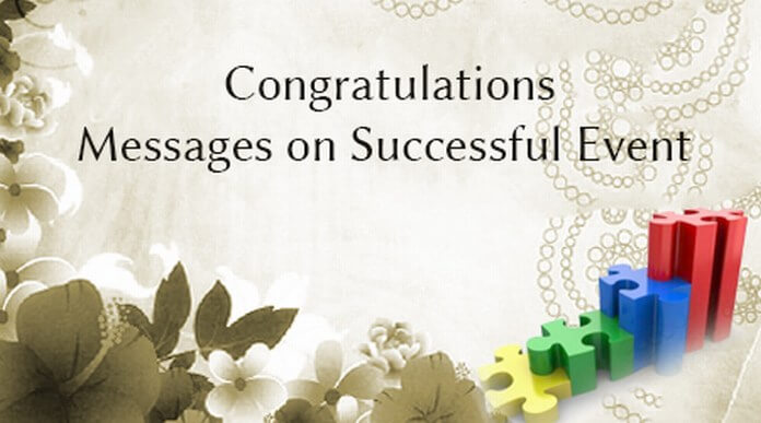 Congratulations Messages on Successful Event