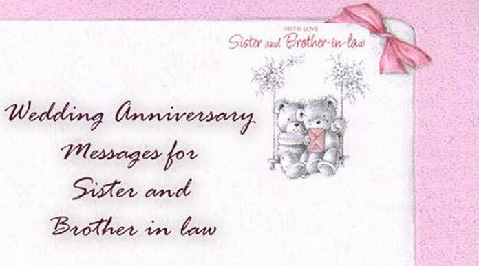  Wedding  Anniversary  Messages  for Sister  and Brother in law