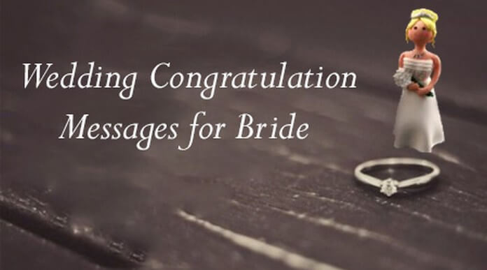 Wedding Congratulation Messages for Bride