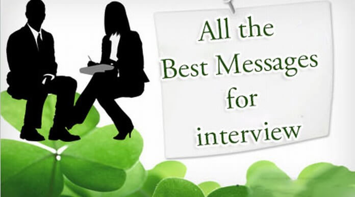 All the Best Messages for interview