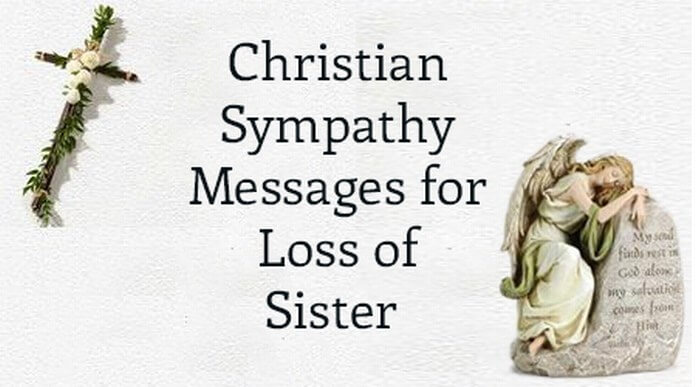 Christian sympathy messages for loss of sister