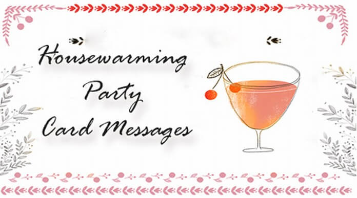 Housewarming party card messages