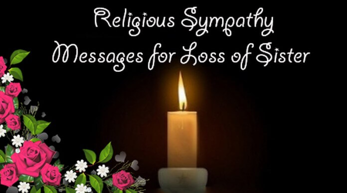 Religious Sympathy Message for Loss of Sister