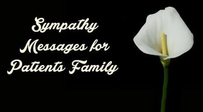 Sympathy Messages for Patient’s Family