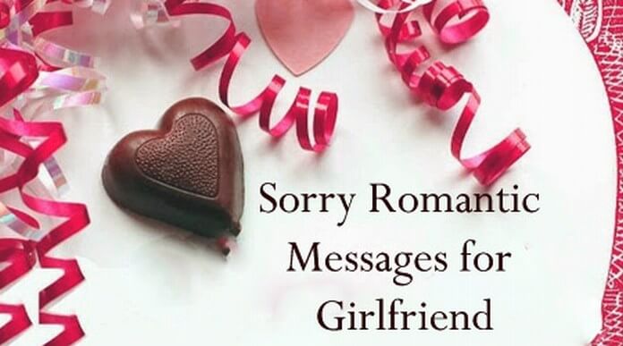 girlfriend Sorry romantic messages