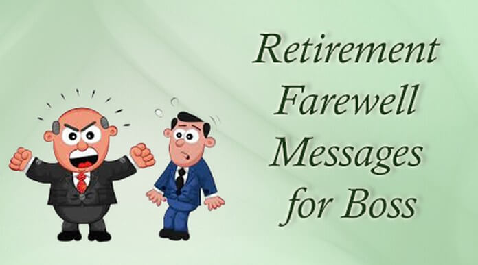 retirement farewell message boss