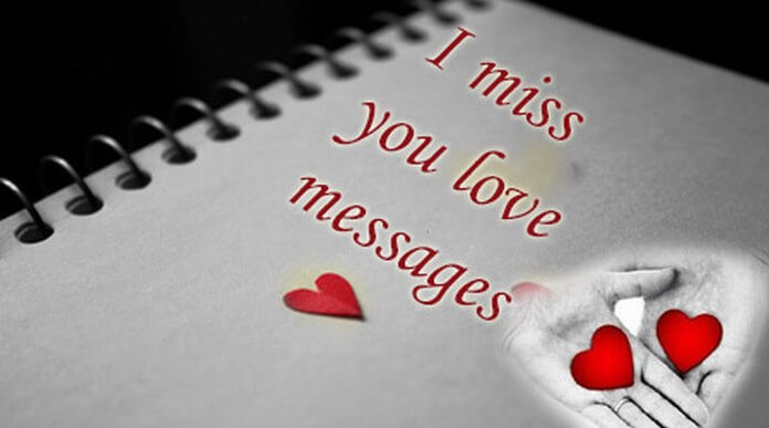 I miss you love messages