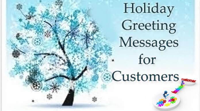 Holiday greeting messages for customer