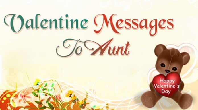 Valentine day Messages to Aunt