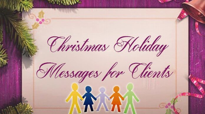 Christmas holiday messages for client