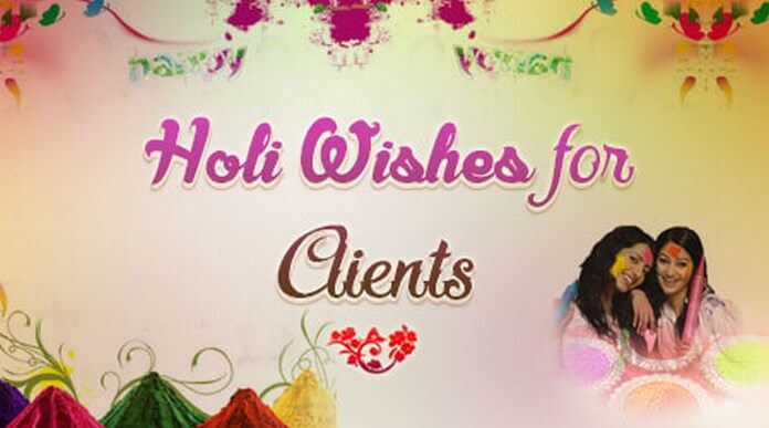 Holi Wishes message Clients
