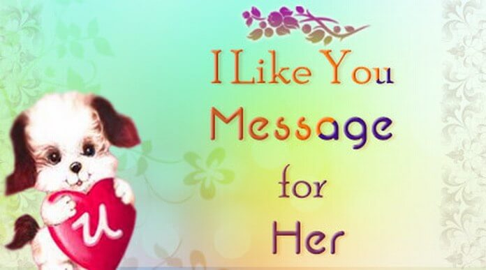 I like you Message for Her