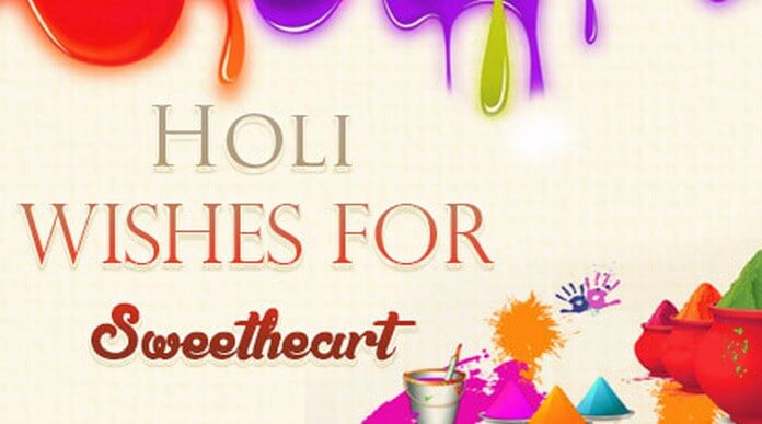 Holi Wishes Message for Sweetheart