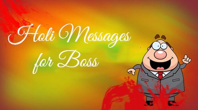 Holi Text Messages for Boss
