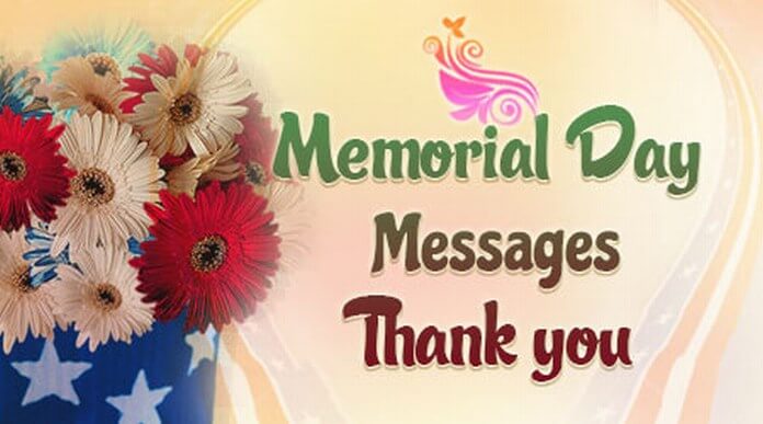 Memorial Day Thank You Message