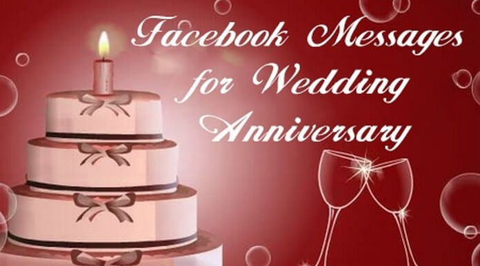 Facebook Messages for Wedding Anniversary