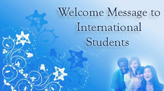 Welcome Message to International Students