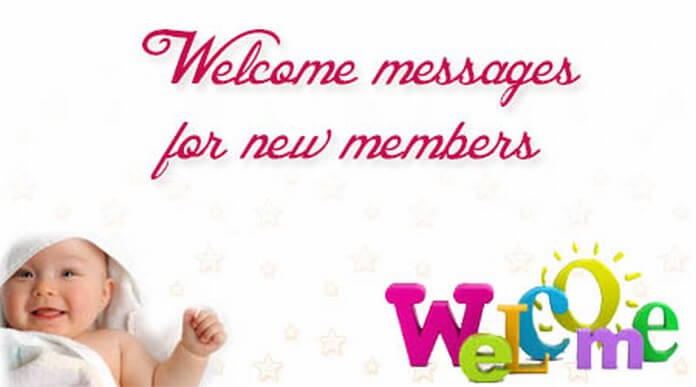 Welcome messages for new members