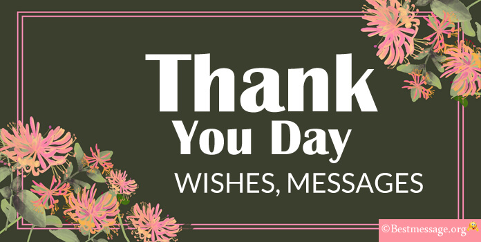 Thank You Day Messages, Thank You Wishes, Greetings Image