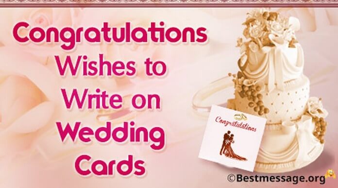 Awesome 99 Card Wedding Message