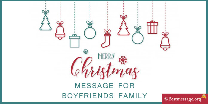 lovely Christmas Message for Boyfriends Family