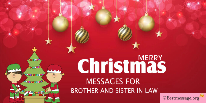 Merry Christmas Messages for Brother and Sister in Law