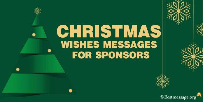 Christmas messages for sponsors