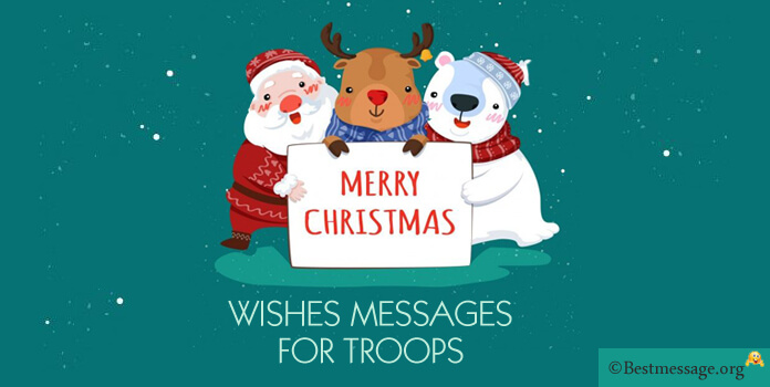 Sweet Merry Christmas Messages to Troops