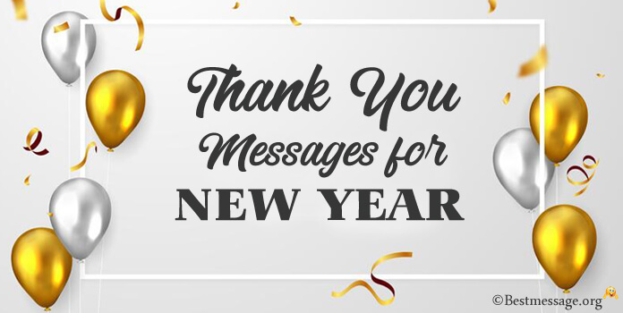 Thank you message for New Year wishes