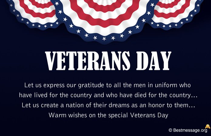Happy Veterans Day Messages, Thank you Quotes