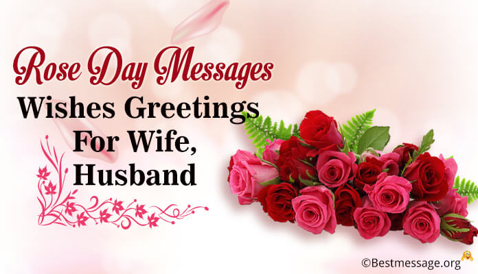 Rose Day Messages for Wife, Husband - Romantic Wishes, Greetings Image