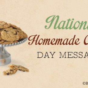 October 1, 2018 National Homemade Cookies Day USA Messages, Quotes
