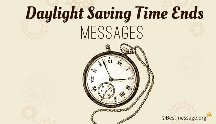 Daylight Saving Time Ends Greetings Messages - 4th November